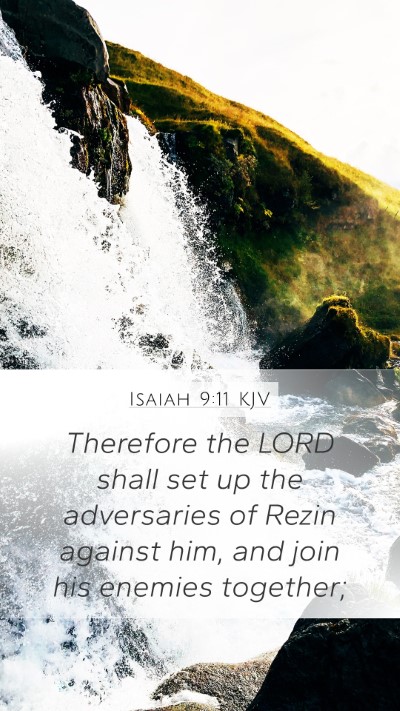 Isaiah 9:11 KJV Bible Verse Image