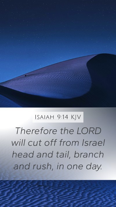 Isaiah 9:14 KJV Bible Verse Image