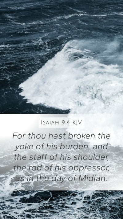 Isaiah 9:4 KJV Bible Verse Image