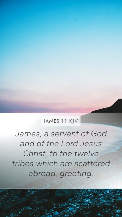 James 1:1 KJV Bible Verse Image
