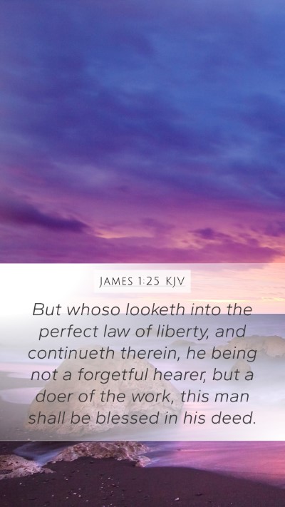 James 1:25 KJV Bible Verse Image