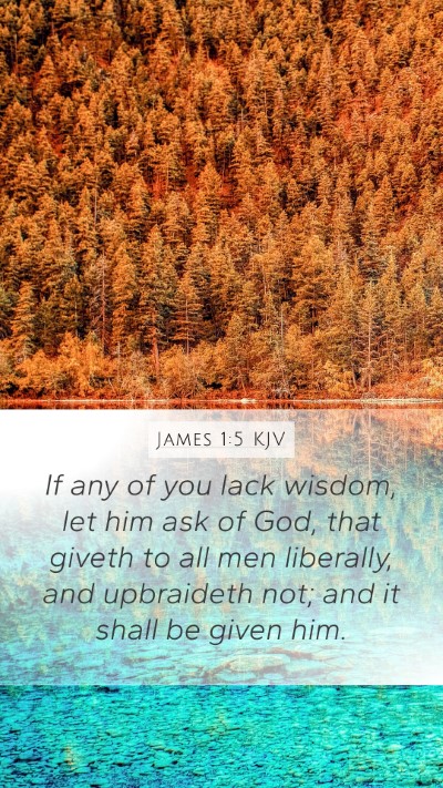 James 1:5 KJV Bible Verse Image
