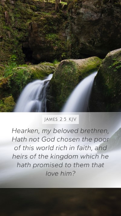 James 2:5 KJV Bible Verse Image