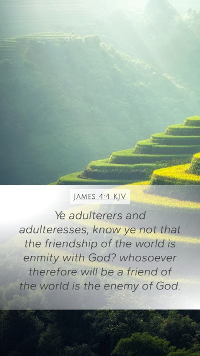James 4:4 KJV Bible Verse Image