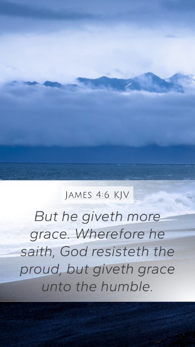 James 4:6 KJV Bible Verse Image