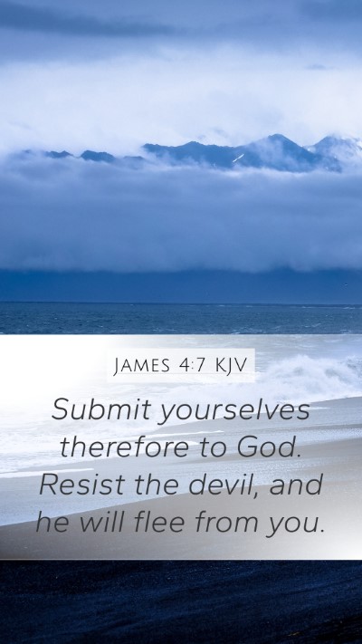 James 4:7 KJV Bible Verse Image