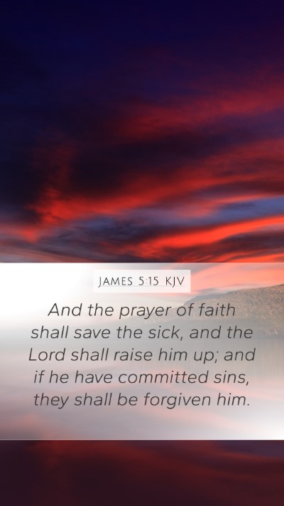 James 5:15 KJV Bible Verse Image