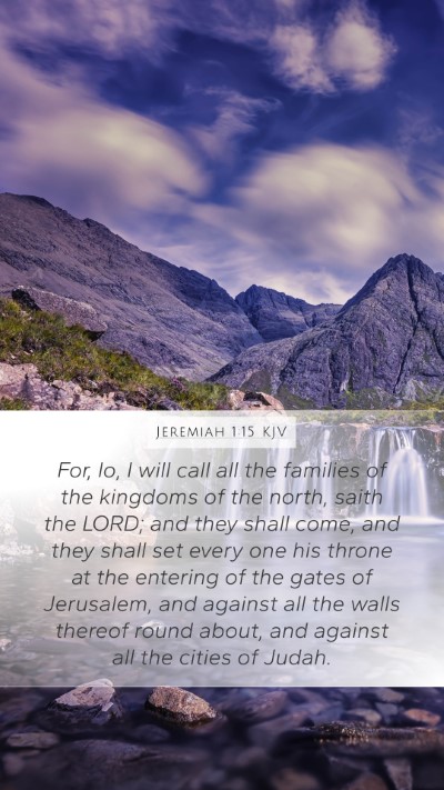 Jeremiah 1:15 KJV Bible Verse Image