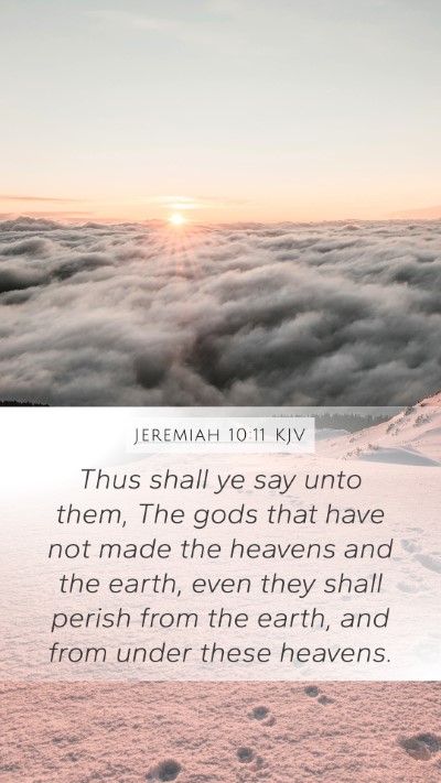 Jeremiah 10:11 KJV Bible Verse Image