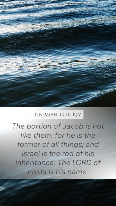 Jeremiah 10:16 KJV Bible Verse Image