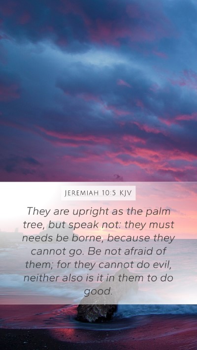 Jeremiah 10:5 KJV Bible Verse Image