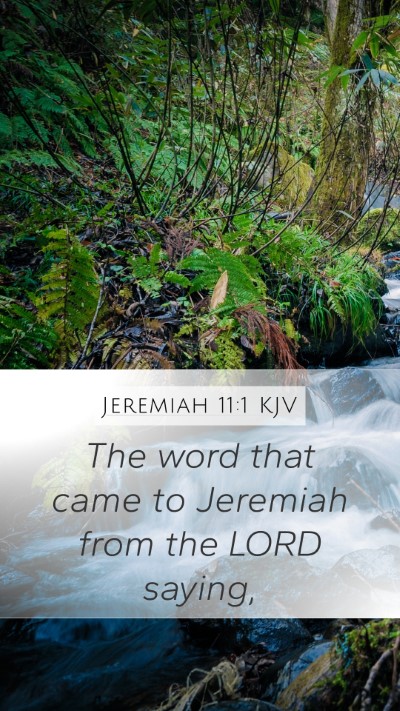 Jeremiah 11:1 KJV Mobile Phone Wallpaper - The word that came to Jeremiah from the LORD - Mobile Bible Verse Wallpaper