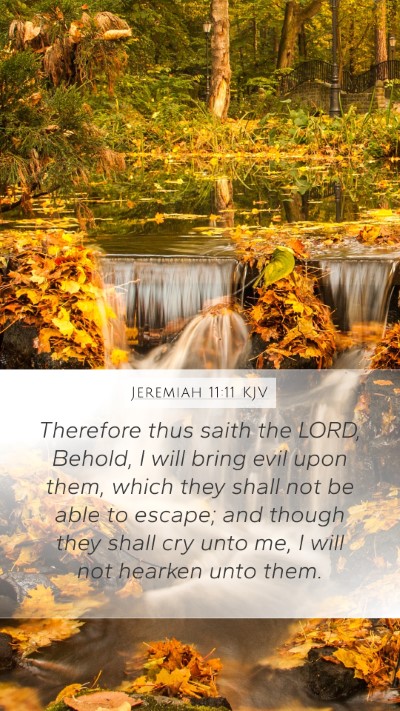 Jeremiah 11:11 KJV Bible Verse Image