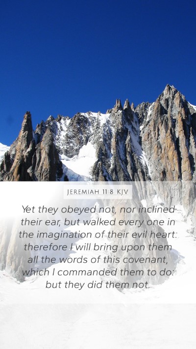 Jeremiah 11:8 KJV Bible Verse Image