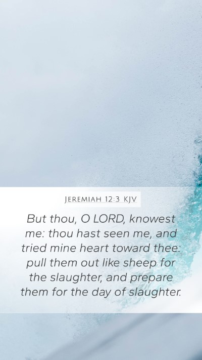 Jeremiah 12:3 KJV Bible Verse Image