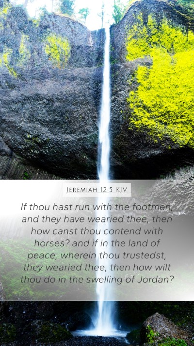 Jeremiah 12:5 KJV Bible Verse Image