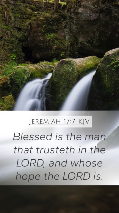 Jeremiah 17:7 KJV Bible Verse Image