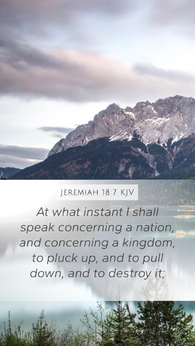 Jeremiah 18:7 KJV Bible Verse Image