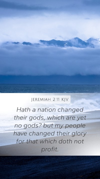 Jeremiah 2:11 KJV Bible Verse Image