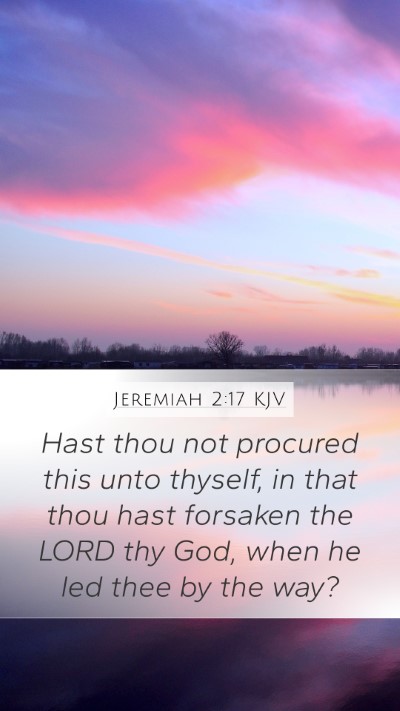 Jeremiah 2:17 KJV Bible Verse Image