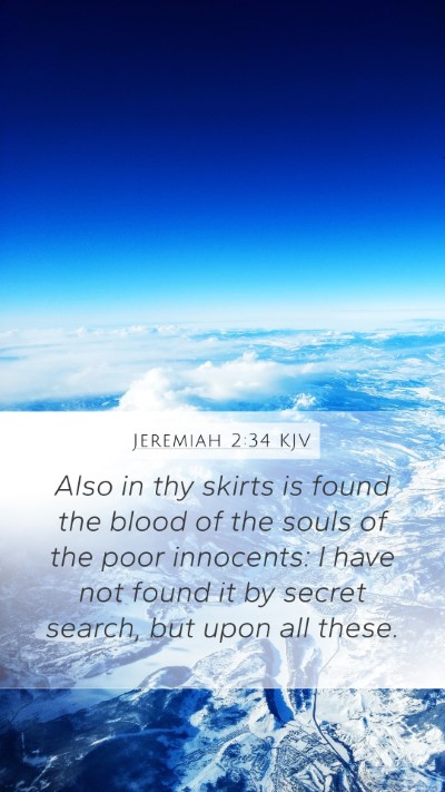 Jeremiah 2:34 KJV Bible Verse Image