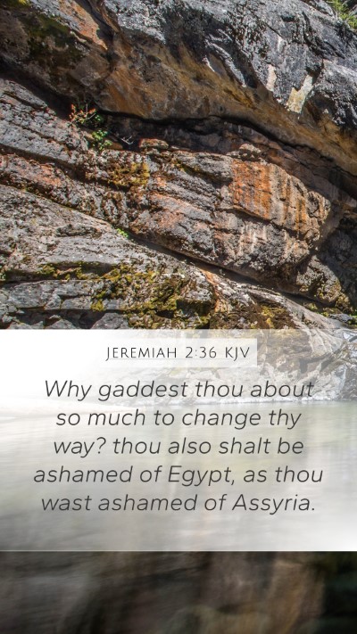 Jeremiah 2:36 KJV Bible Verse Image