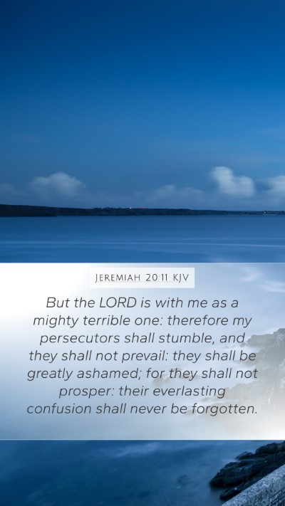 Jeremiah 20:11 KJV Bible Verse Image