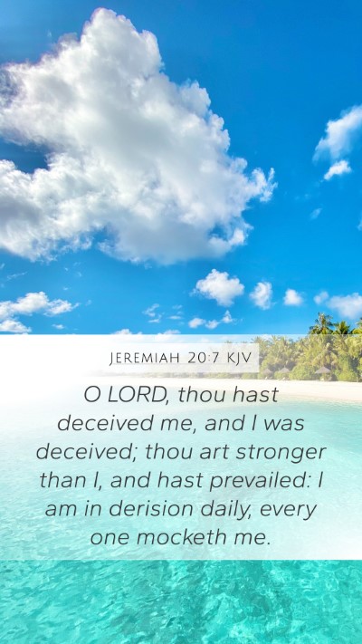 Jeremiah 20:7 KJV Bible Verse Image