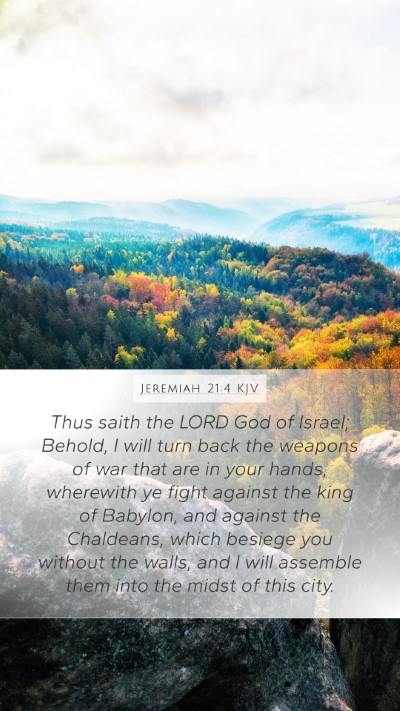 Jeremiah 21:4 KJV Bible Verse Image
