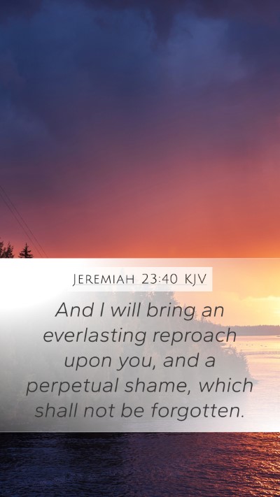 Jeremiah 23:40 KJV Bible Verse Image