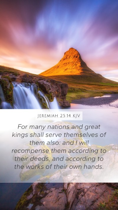 Jeremiah 25:14 KJV Bible Verse Image