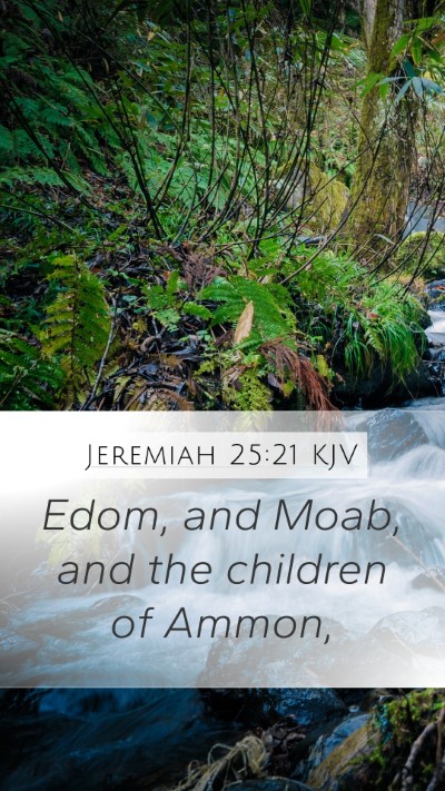 Jeremiah 25:21 KJV Bible Verse Image