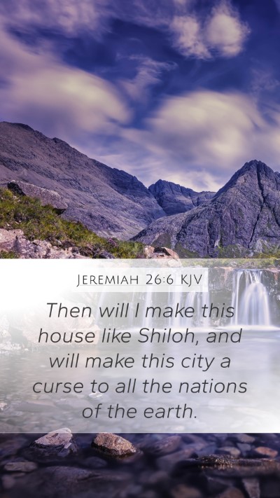 Jeremiah 26:6 KJV Bible Verse Image