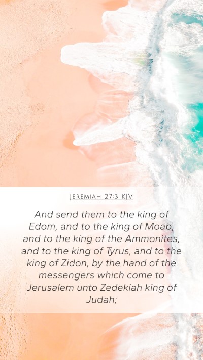 Jeremiah 27:3 KJV Bible Verse Image