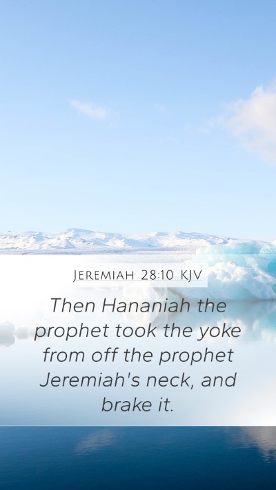 Jeremiah 28:10 KJV Bible Verse Image