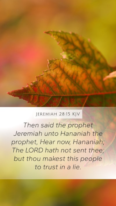 Jeremiah 28:15 KJV Bible Verse Image