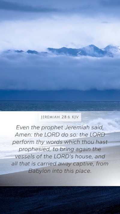 Jeremiah 28:6 KJV Bible Verse Image