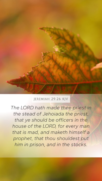 Jeremiah 29:26 KJV Bible Verse Image