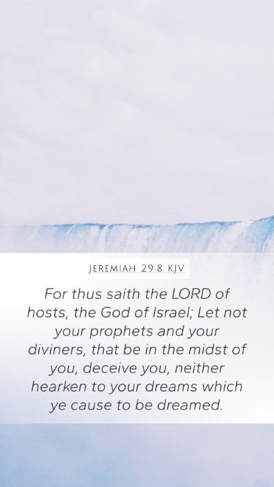 Jeremiah 29:8 KJV Bible Verse Image