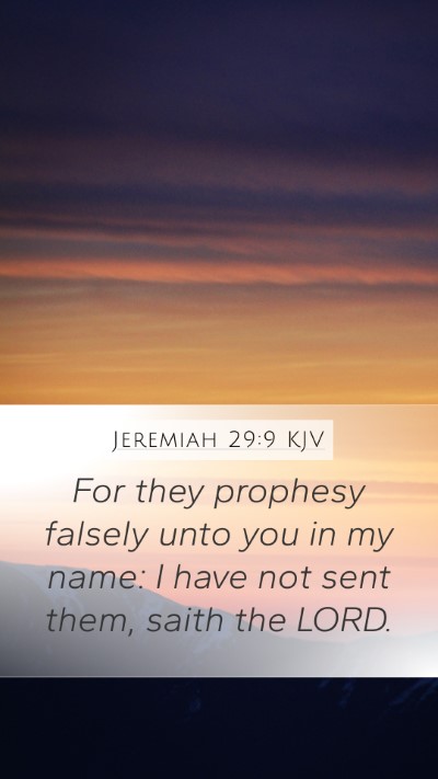 Jeremiah 29:9 KJV Bible Verse Image