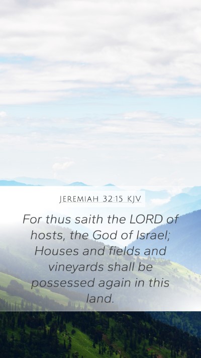Jeremiah 32:15 KJV Bible Verse Image