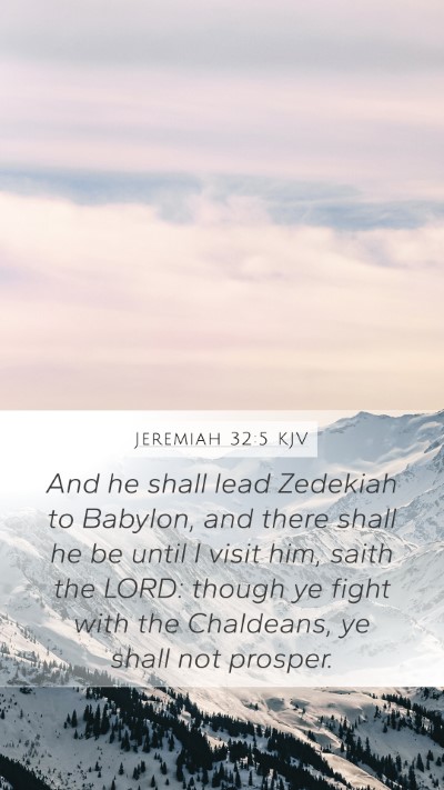 Jeremiah 32:5 KJV Bible Verse Image