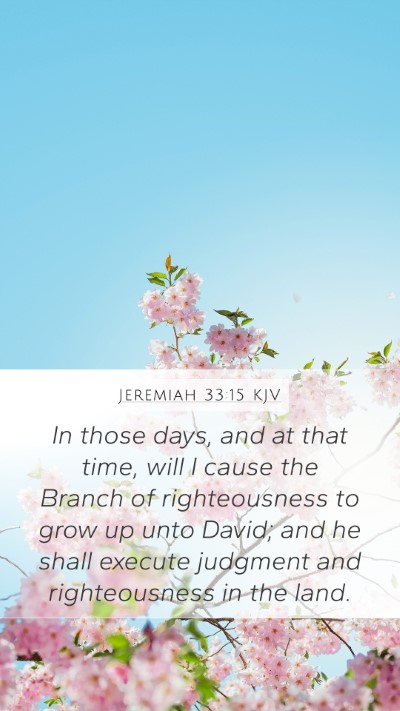 Jeremiah 33:15 KJV Bible Verse Image