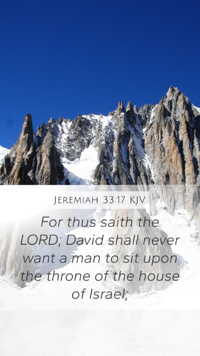 Jeremiah 33:17 KJV Bible Verse Image