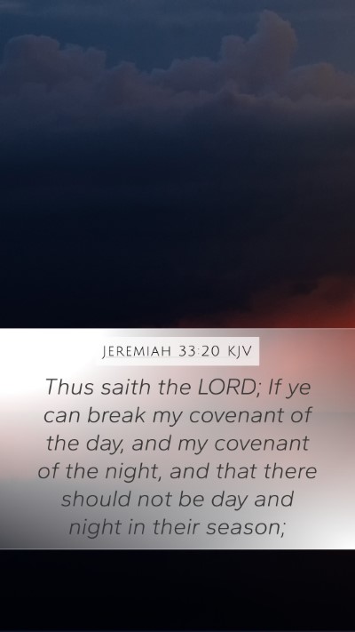Jeremiah 33:20 KJV Bible Verse Image
