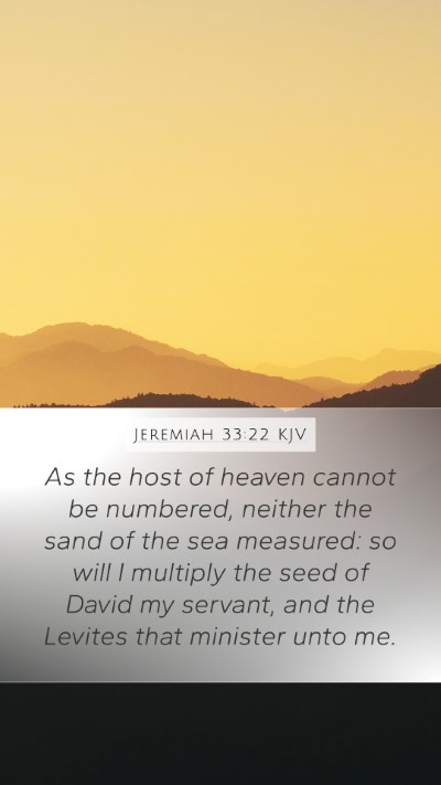 Jeremiah 33:22 KJV Bible Verse Image