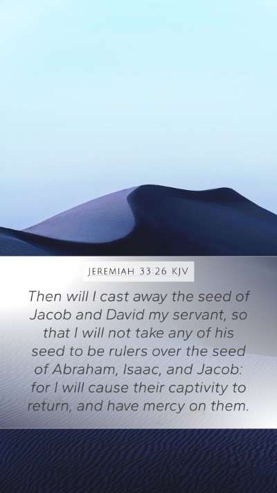 Jeremiah 33:26 KJV Bible Verse Image