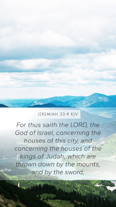 Jeremiah 33:4 KJV Bible Verse Image