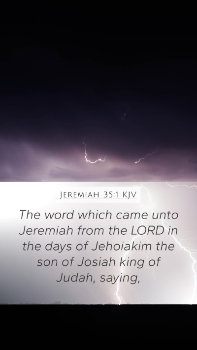 Jeremiah 35:1 KJV Bible Verse Image