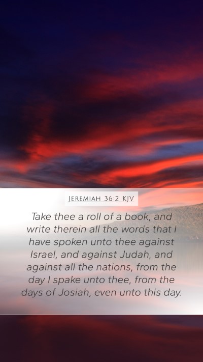 Jeremiah 36:2 KJV Bible Verse Image